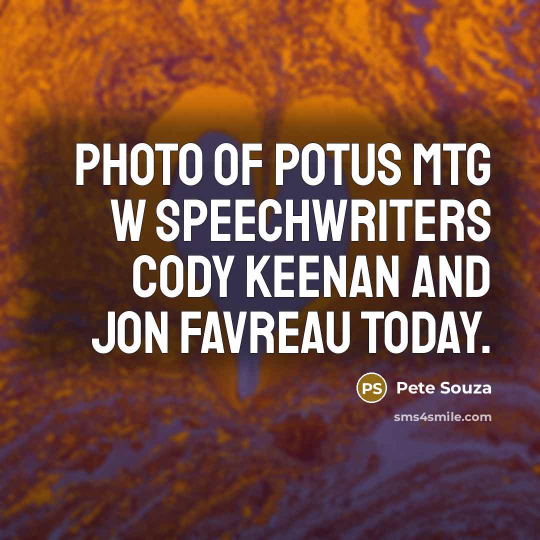 “Photo of POTUS mtg w speechwriters Cody Keenan and Jon…” quote by Pete Souza