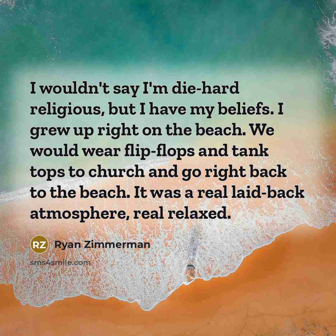 “I wouldn't say I'm die-hard religious, but I have my…” quote by Ryan Zimmerman