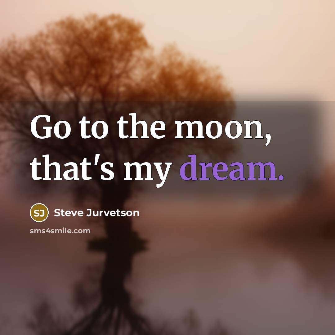 “Go to the moon, that's my dream.…” quote by Steve Jurvetson