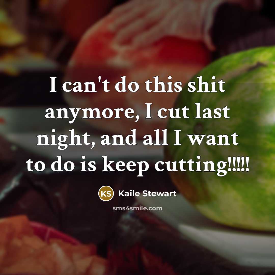 “I can't do this shit anymore, I cut last night, and all I want to do is keep cutting!!!!!” quote by Kaile Stewart