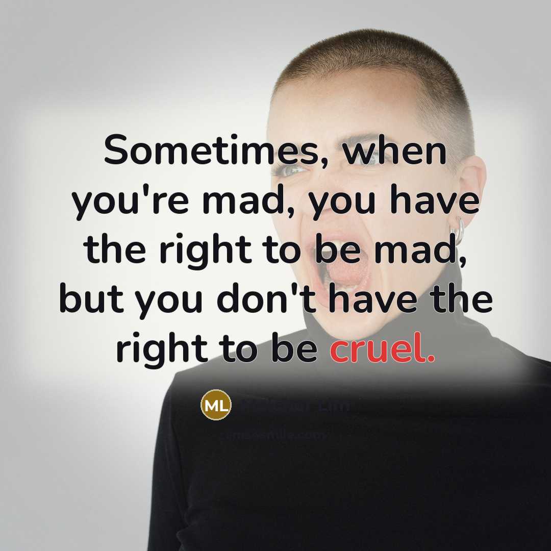 “Sometimes, when you're mad, you have the right to be…” quote by Melchor Lim