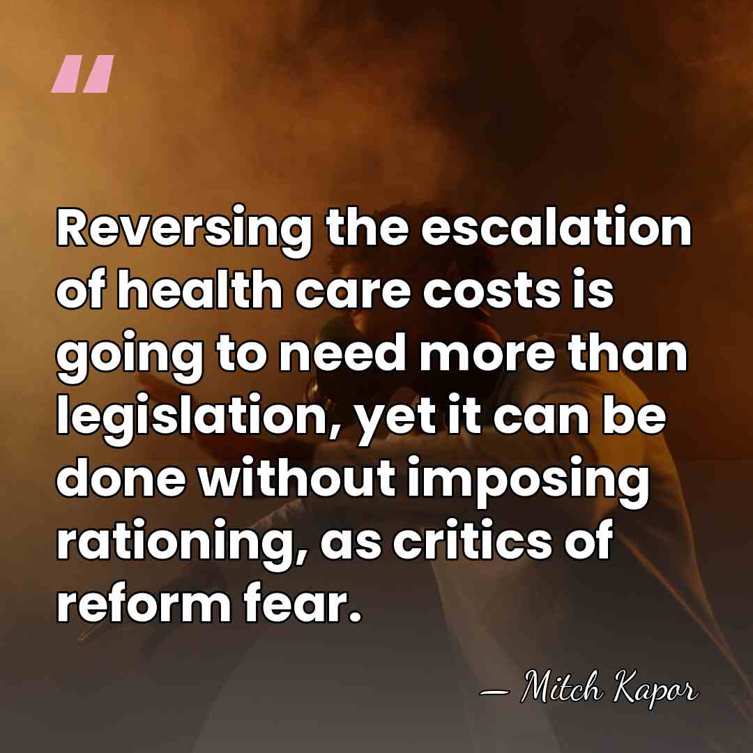 Reversing the escalation of health care costs is going to need more&hellip; - Mitch Kapor