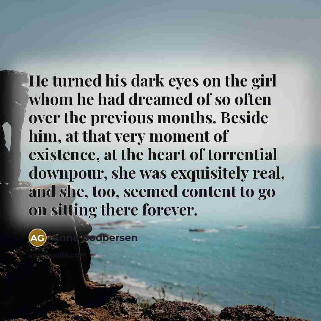 “He turned his dark eyes on the girl whom he…” quote by Anna Godbersen