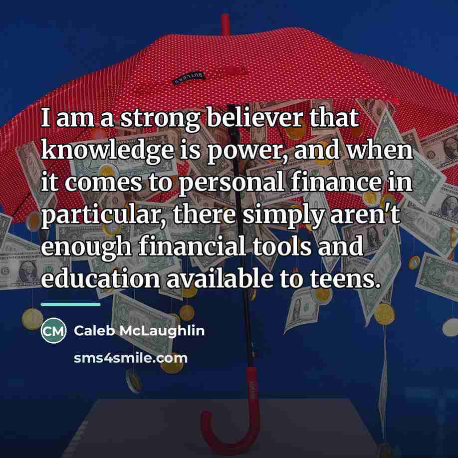 “I am a strong believer that knowledge is power, and…” quote by Caleb McLaughlin