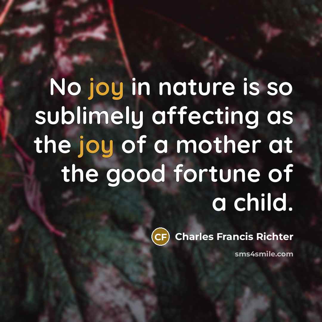“No joy in nature is so sublimely affecting as the…” quote by Charles Francis Richter