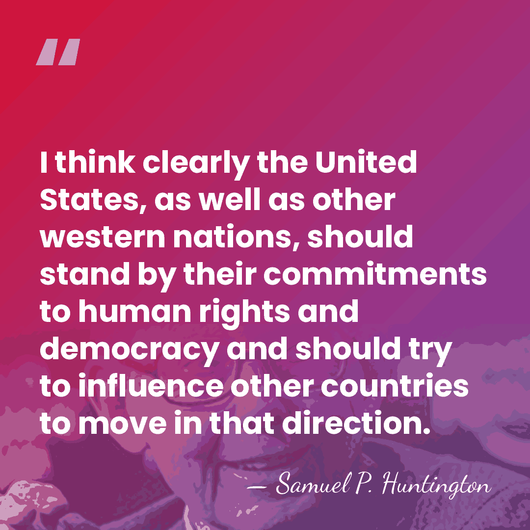 I think clearly the United States, as well as other western nations,&hellip; - Samuel P. Huntington