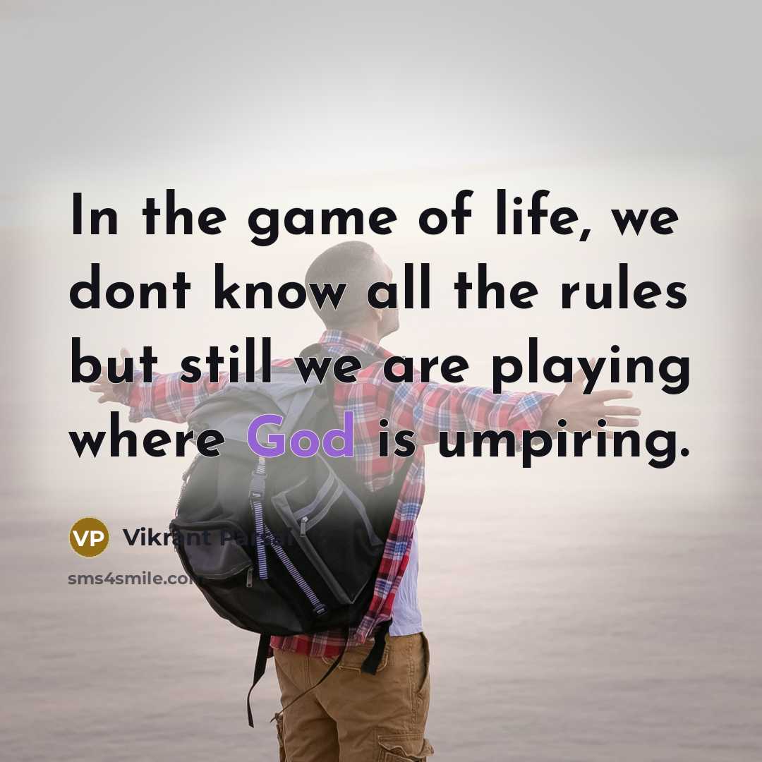 “In the game of life, we dont know all the…” quote by Vikrant Parsai