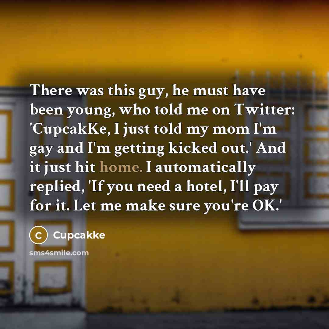 “There was this guy, he must have been young, who…” quote by Cupcakke