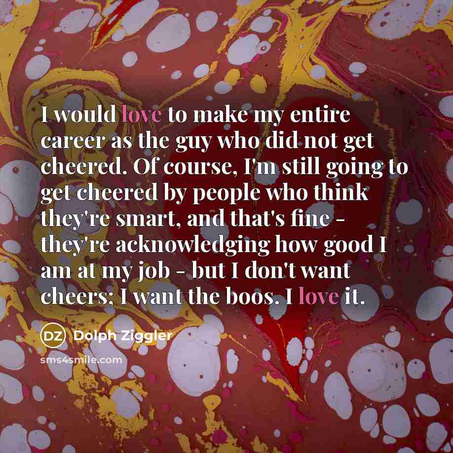 “I would love to make my entire career as the…” quote by Dolph Ziggler