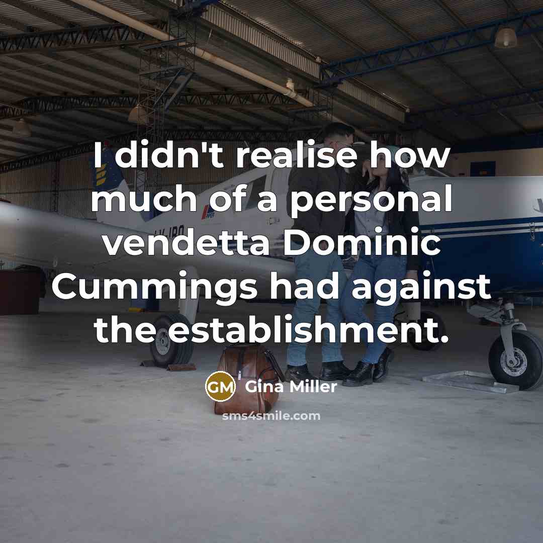 “I didn't realise how much of a personal vendetta Dominic…” quote by Gina Miller