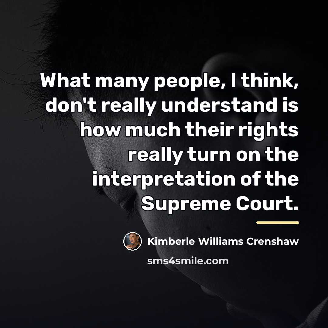 “What many people, I think, don't really understand is how…” quote by Kimberle Williams Crenshaw