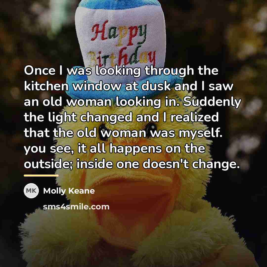 “Once I was looking through the kitchen window at dusk…” quote by Molly Keane