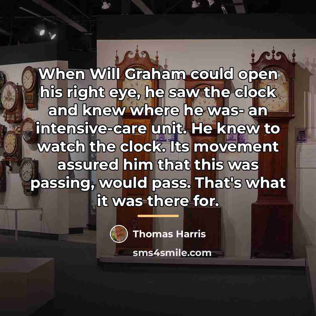“When Will Graham could open his right eye, he saw…” quote by Thomas Harris