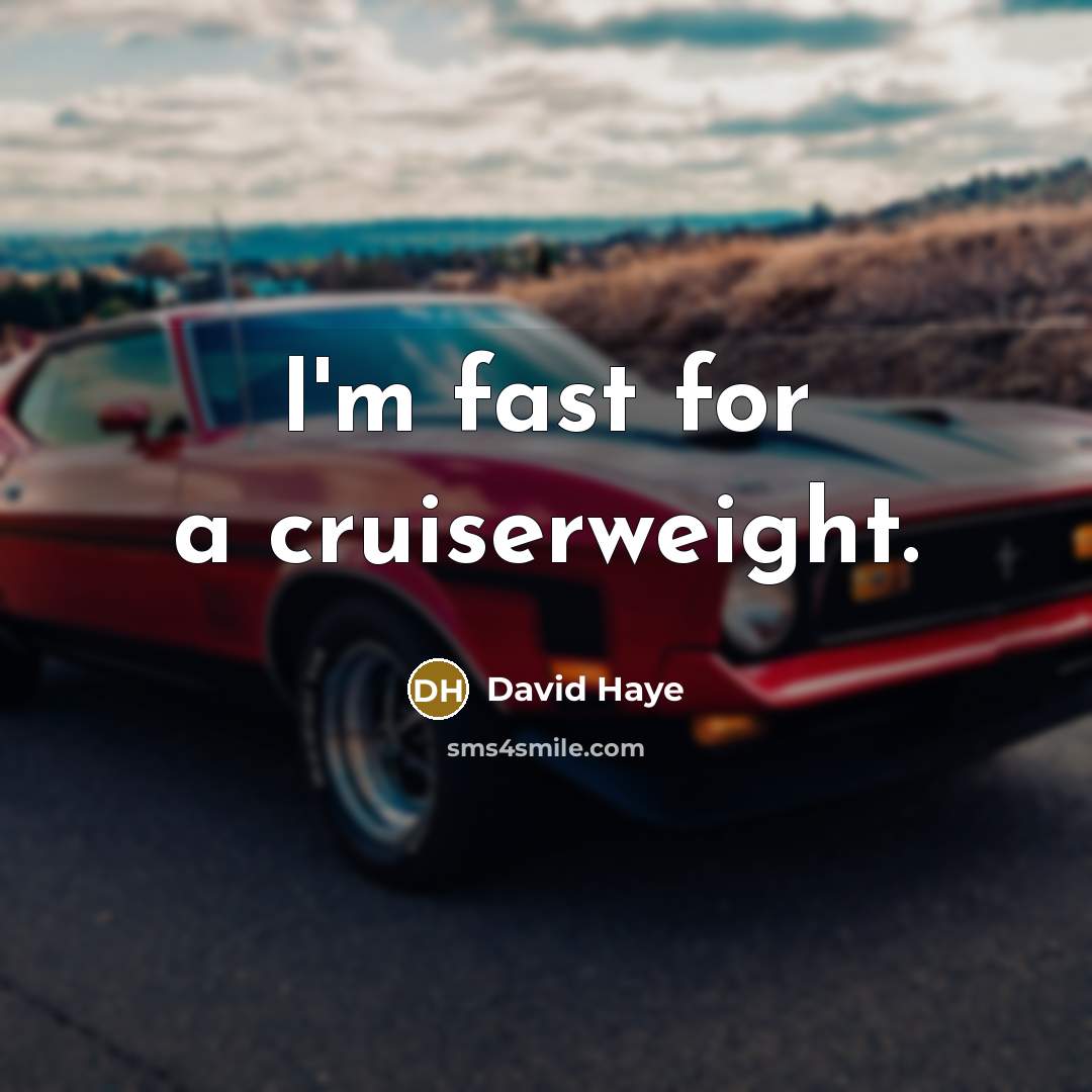“I'm fast for a cruiserweight.” quote by David Haye