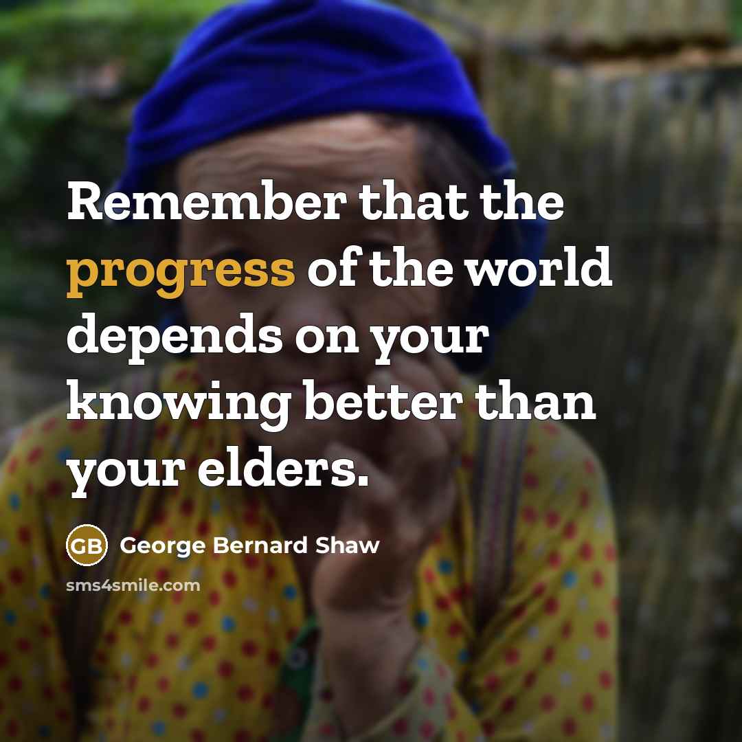 “Remember that the progress of the world depends on your…” quote by George Bernard Shaw