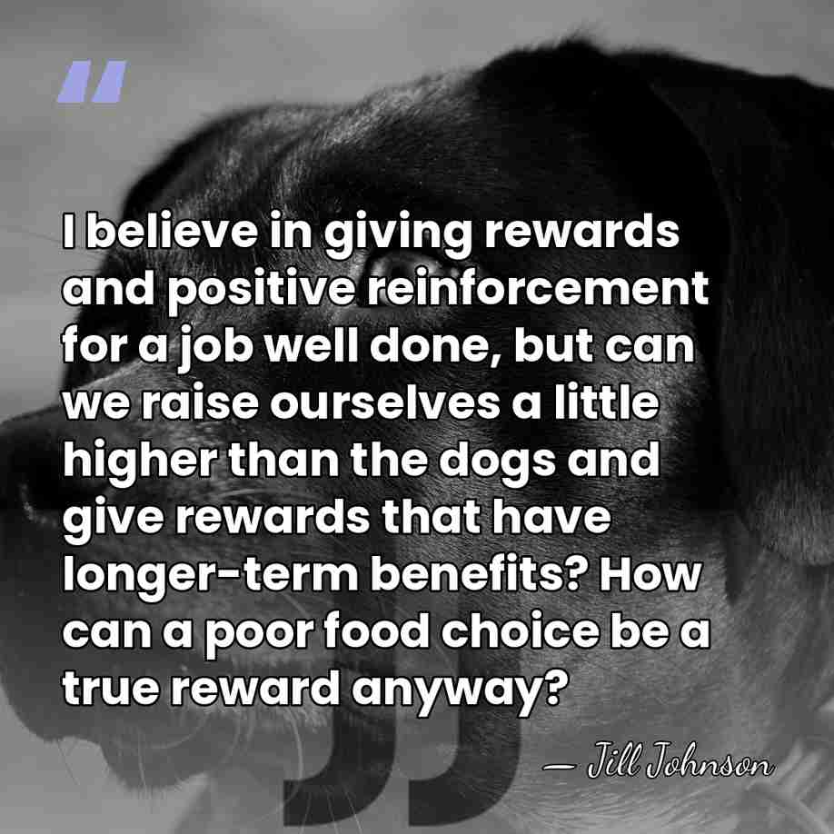 I believe in giving rewards and positive reinforcement for a job well&hellip; - Jill Johnson