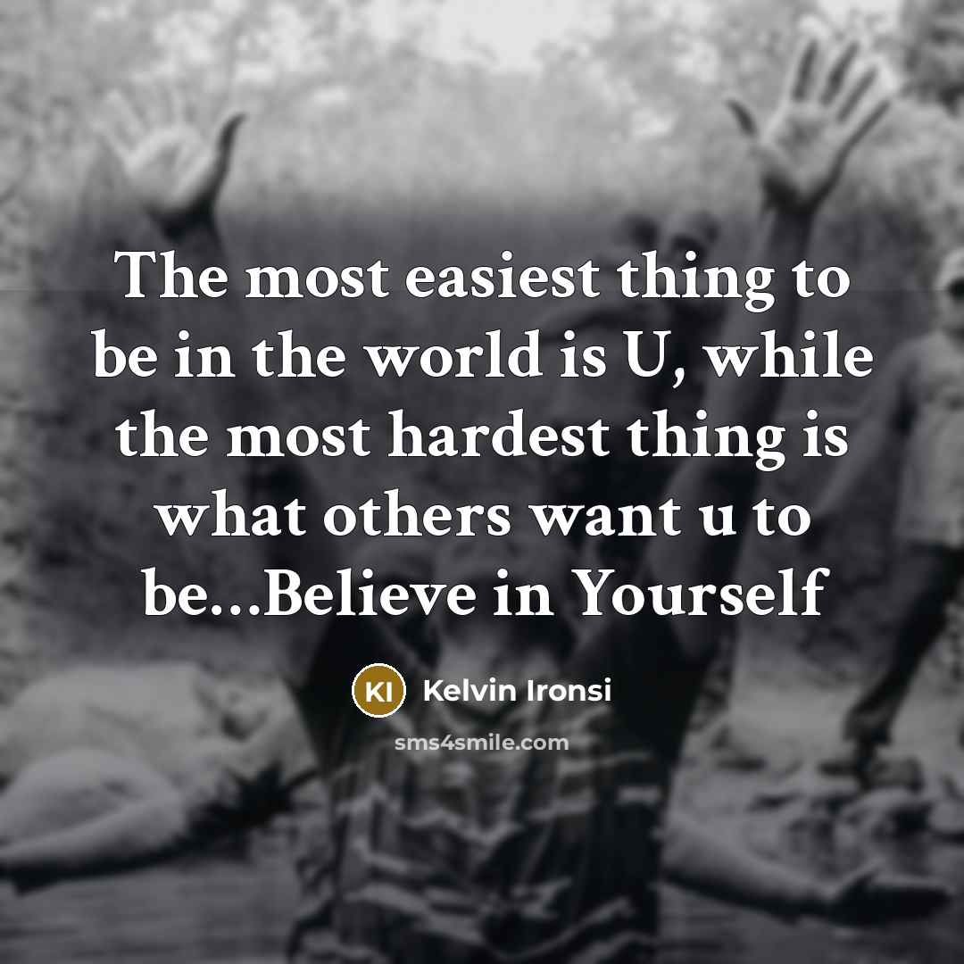 “The most easiest thing to be in the world is…” quote by Kelvin Ironsi