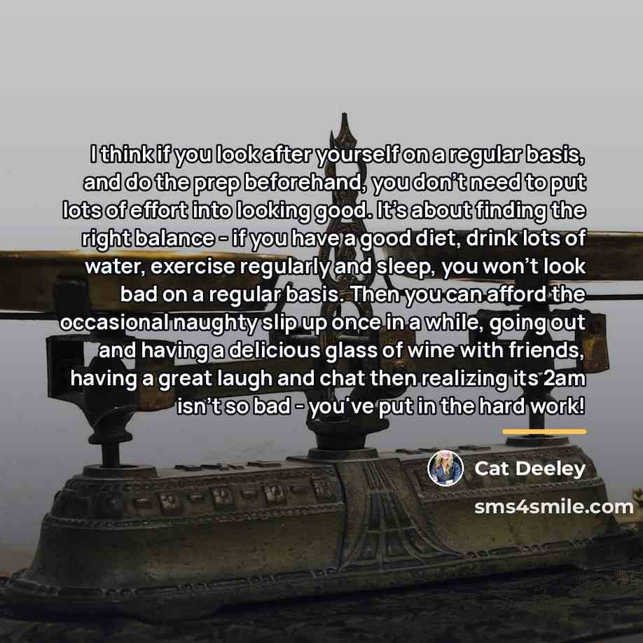 “I think if you look after yourself on a regular…” quote by Cat Deeley
