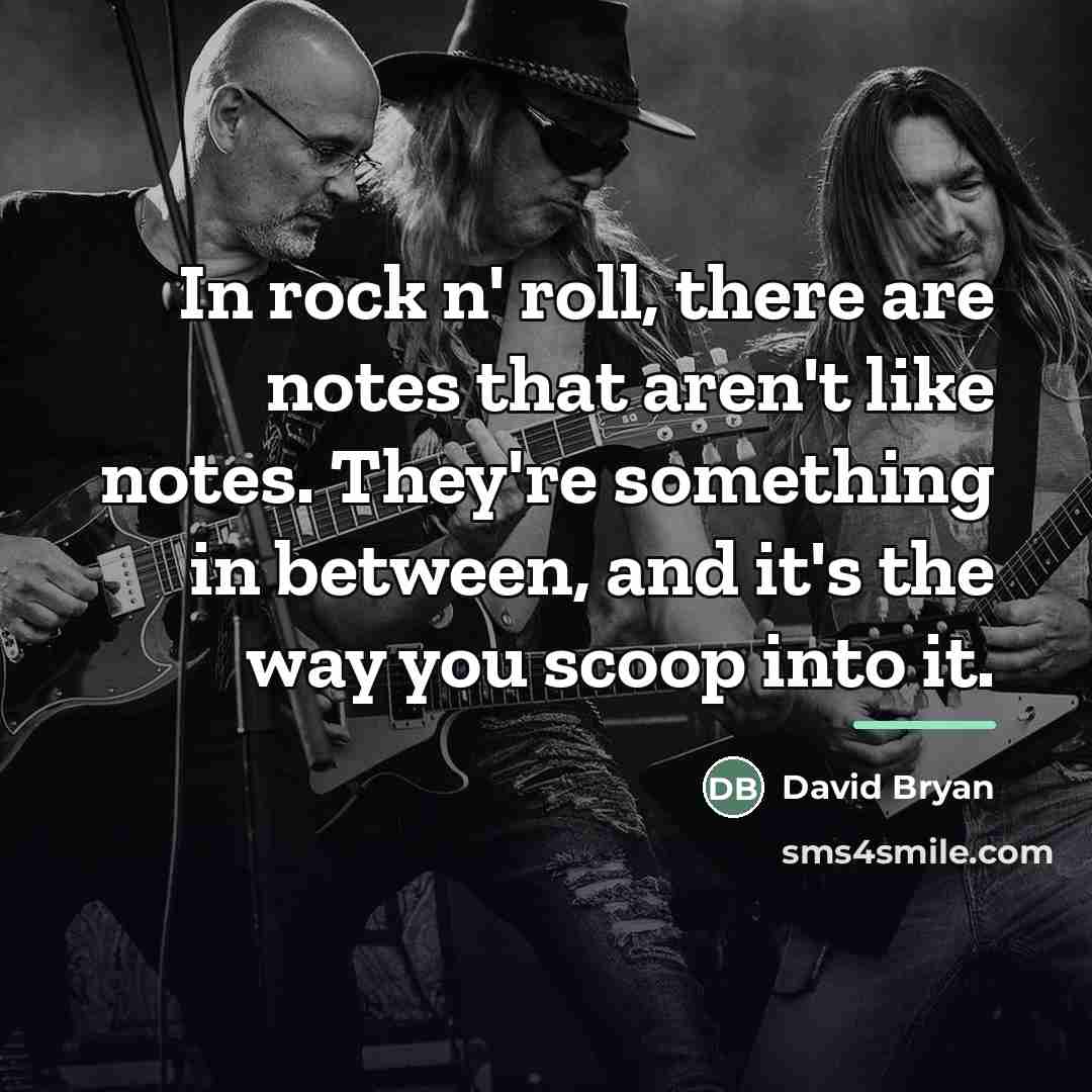 “In rock n' roll, there are notes that aren't like…” quote by David Bryan