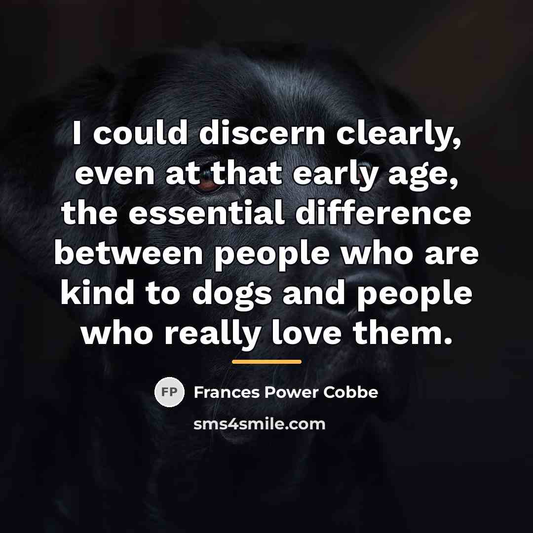 “I could discern clearly, even at that early age, the…” quote by Frances Power Cobbe