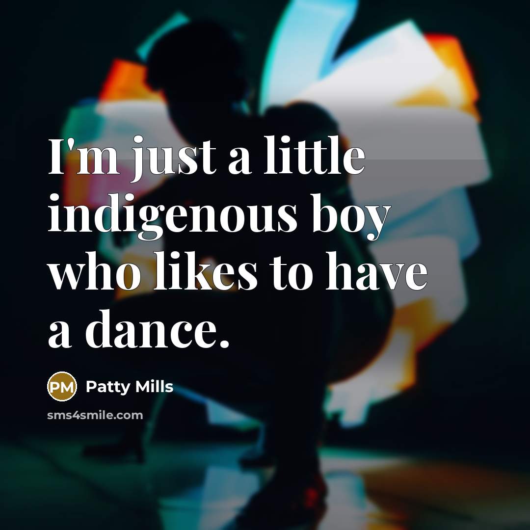 “I'm just a little indigenous boy who likes to have…” quote by Patty Mills