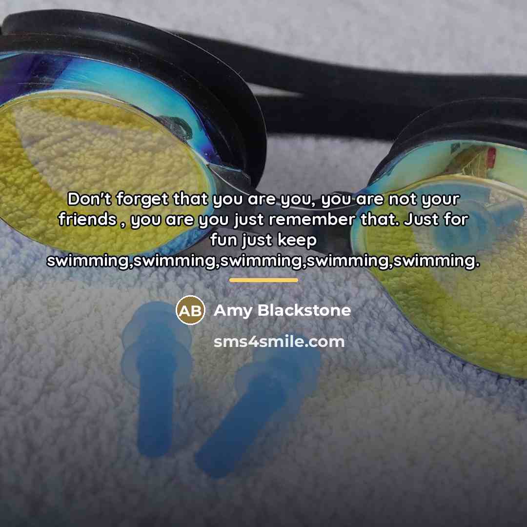 “Don't forget that you are you, you are not your…” quote by Amy Blackstone