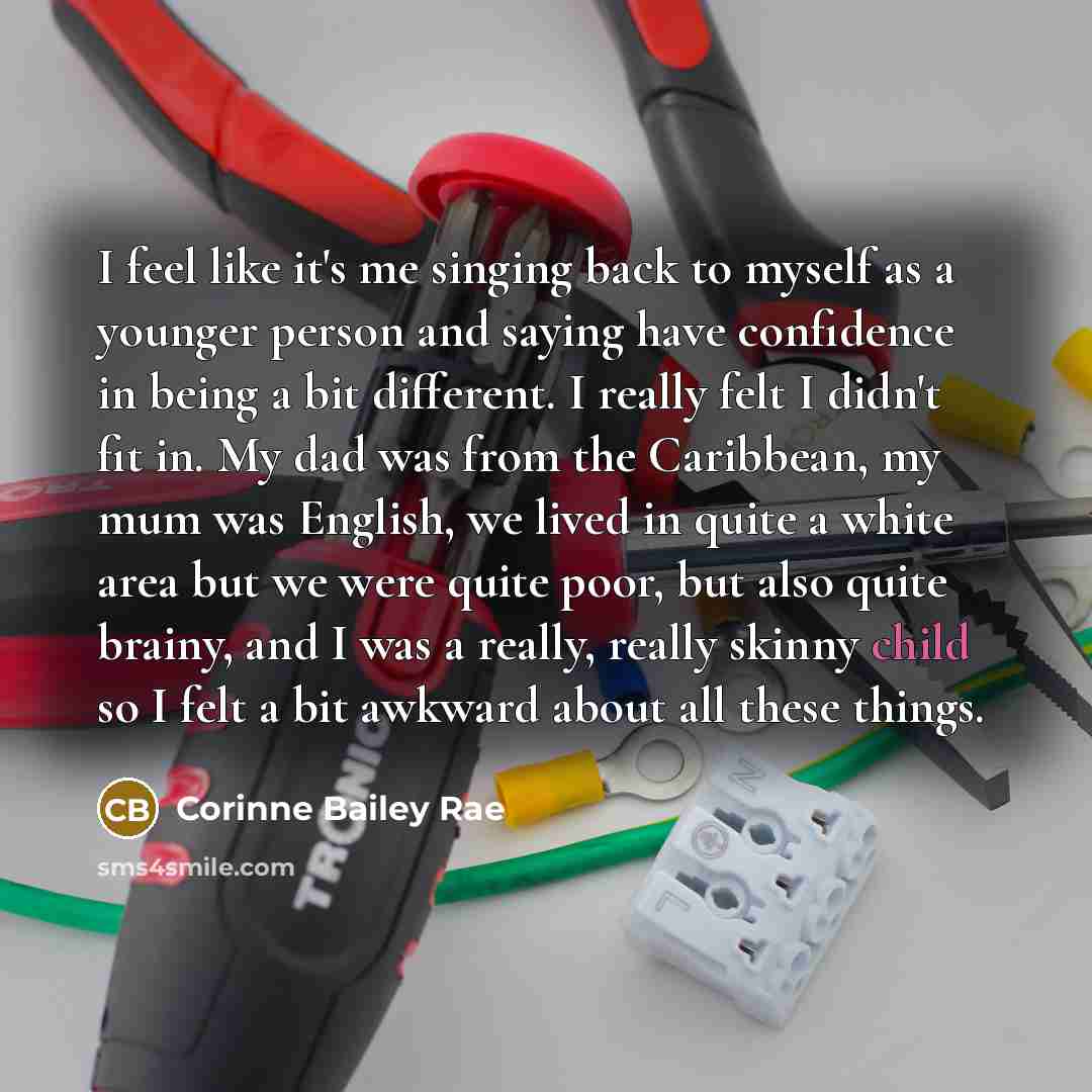 “I feel like it's me singing back to myself as…” quote by Corinne Bailey Rae