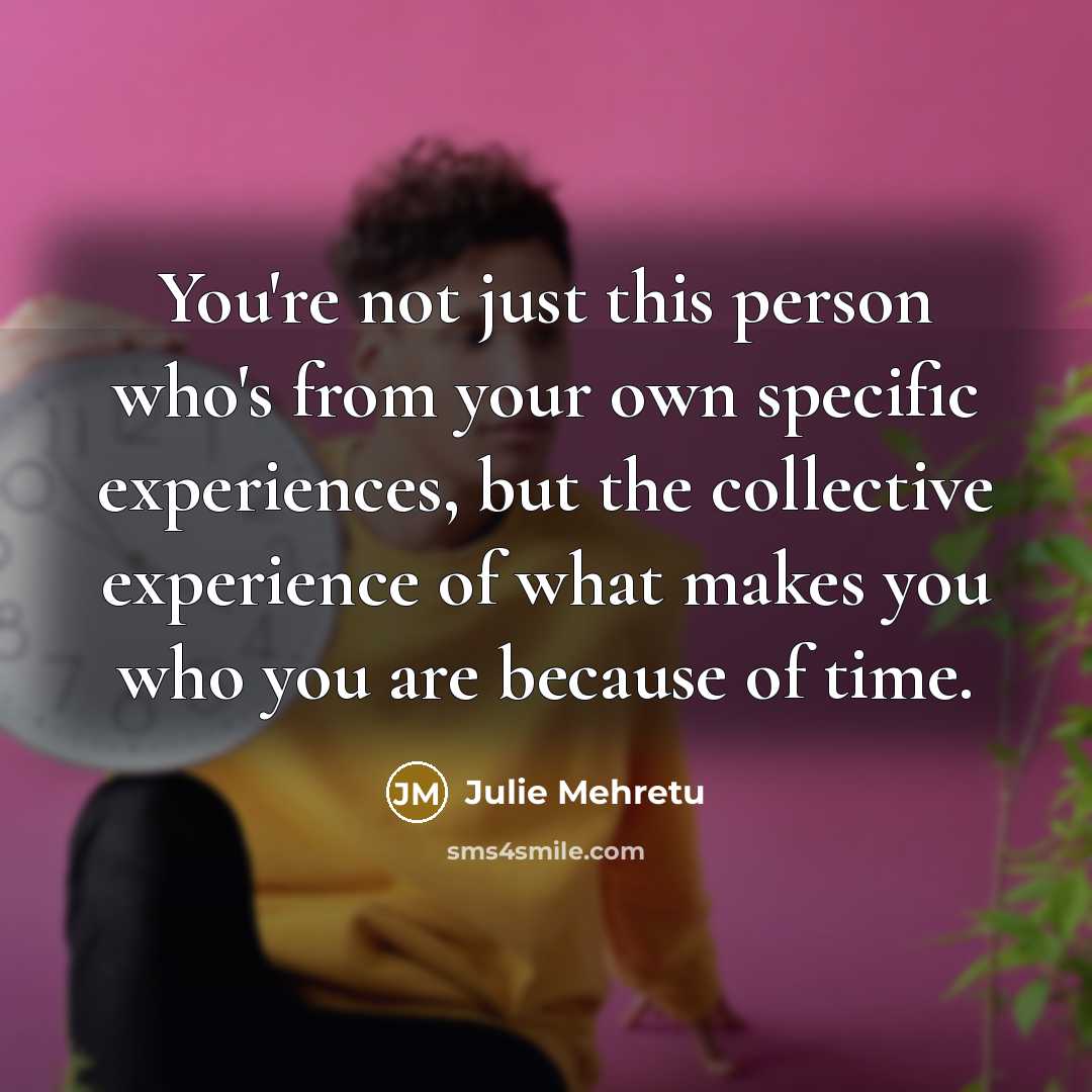 “You're not just this person who's from your own specific…” quote by Julie Mehretu