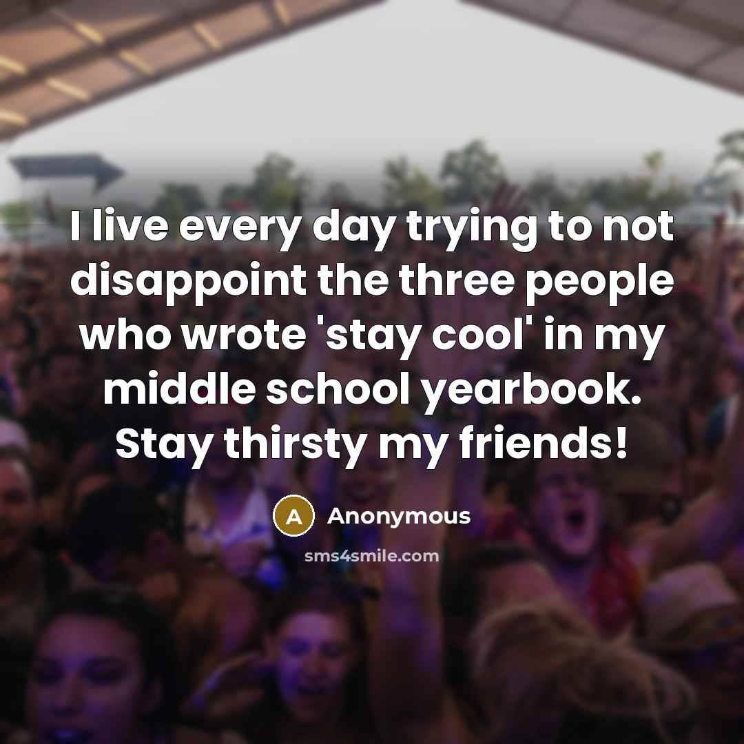 “I live every day trying to not disappoint the three…” quote by Anonymous