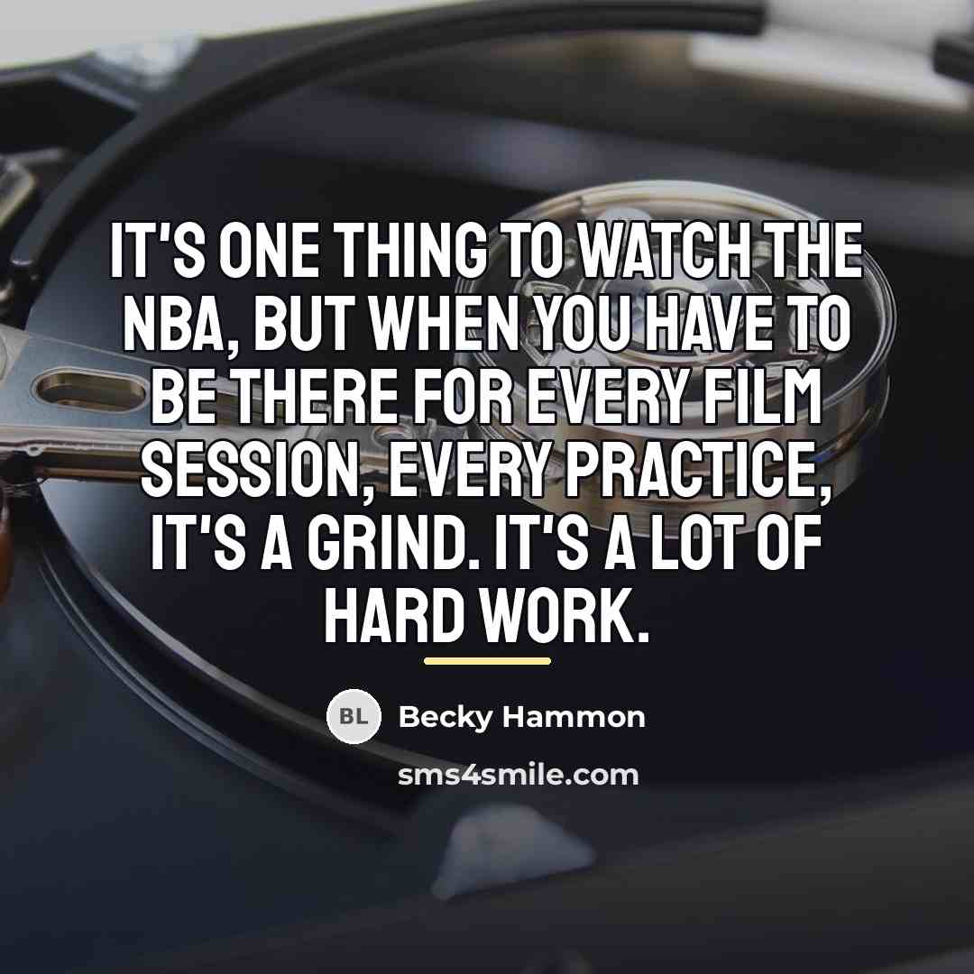 “It's one thing to watch the NBA, but when you…” quote by Becky Hammon