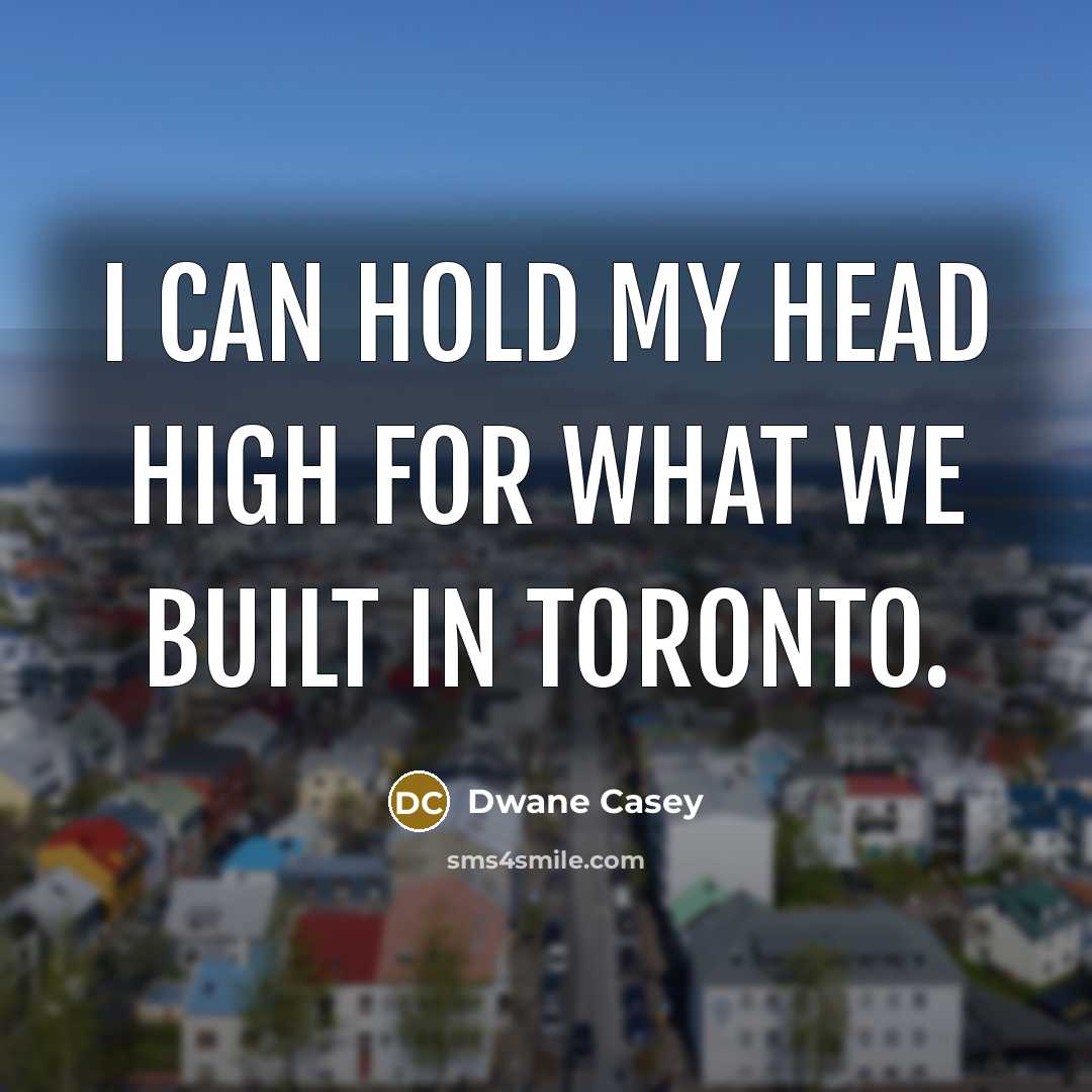 “I can hold my head high for what we built…” quote by Dwane Casey