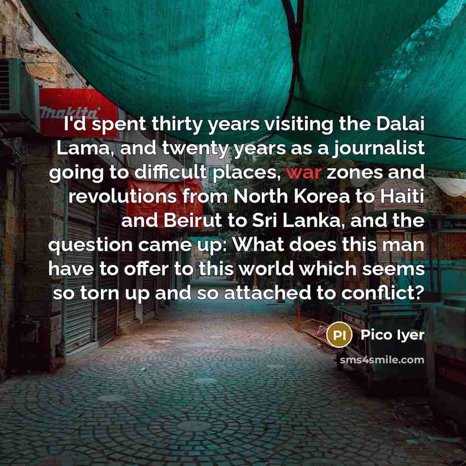 “I'd spent thirty years visiting the Dalai Lama, and twenty…” quote by Pico Iyer