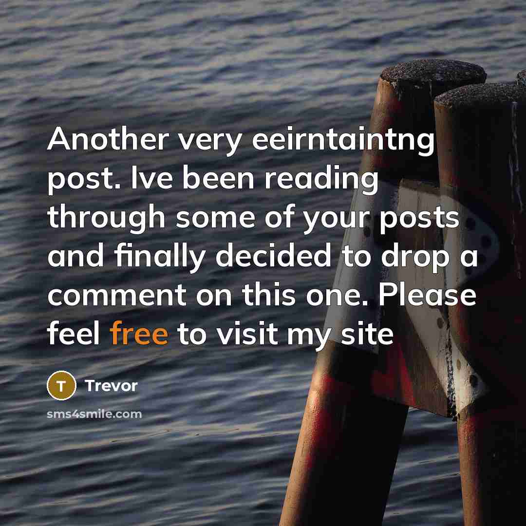 “Another very eeirntaintng post. Ive been reading through some of your posts and finally decided to drop a comment on this one. Please feel free to visit my site” quote by Trevor