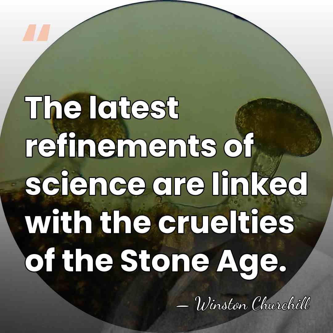 The latest refinements of science are linked with the cruelties of the&hellip; - Winston Churchill