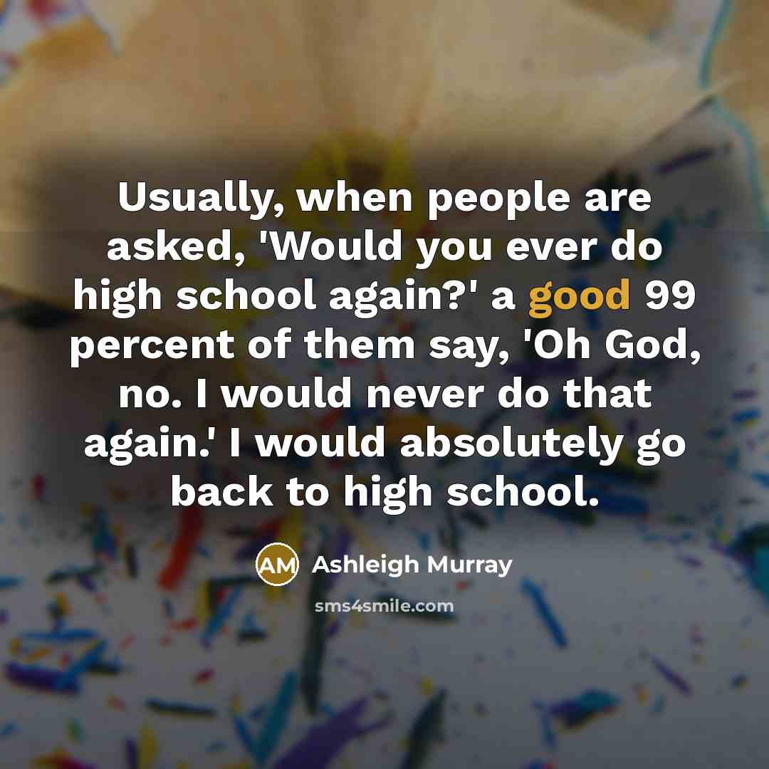 “Usually, when people are asked, 'Would you ever do high…” quote by Ashleigh Murray