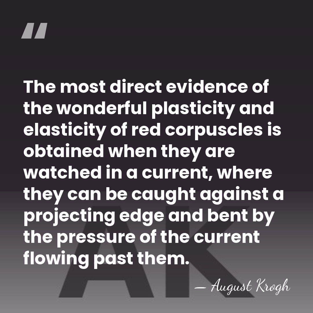 The most direct evidence of the wonderful plasticity and elasticity of red&hellip; - August Krogh