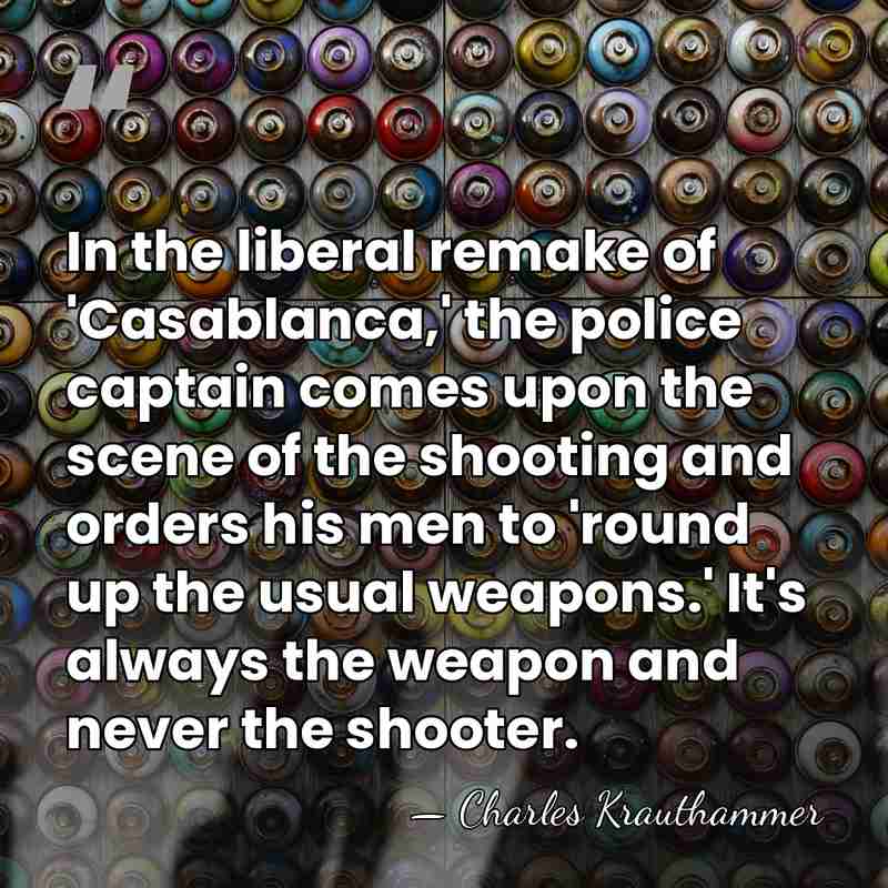 In the liberal remake of 'Casablanca,' the police captain comes upon the&hellip; - Charles Krauthammer