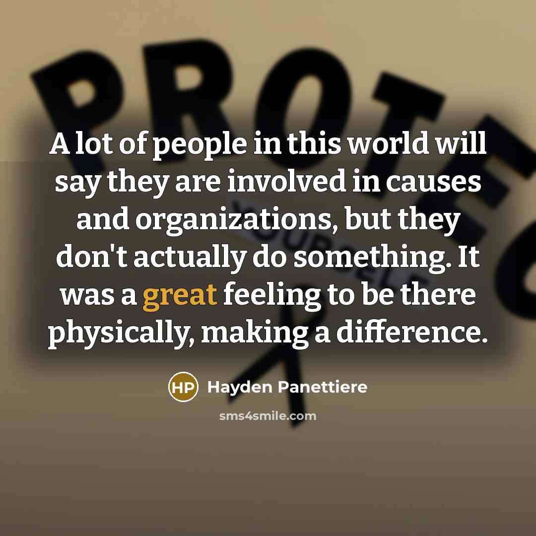 “A lot of people in this world will say they…” quote by Hayden Panettiere