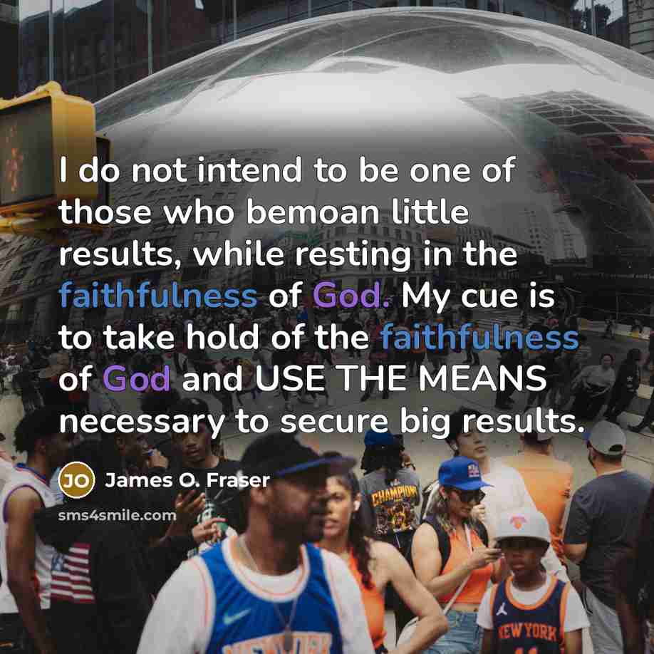 “I do not intend to be one of those who…” quote by James O. Fraser