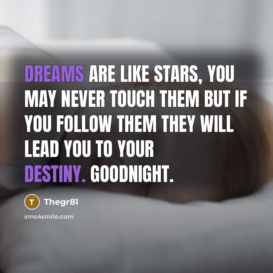 “Dreams are like stars, you may never touch them But…” quote by Thegr81