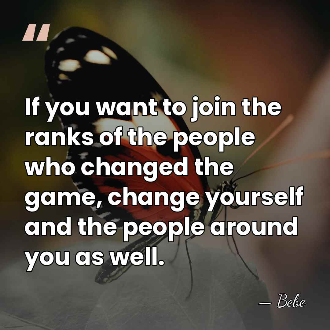 If you want to join the ranks of the people who changed&hellip; - Bebe