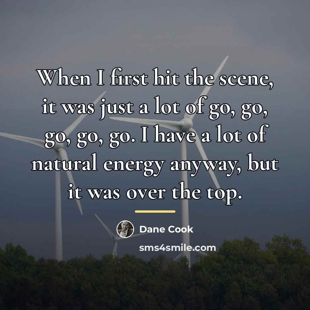 “When I first hit the scene, it was just a…” quote by Dane Cook