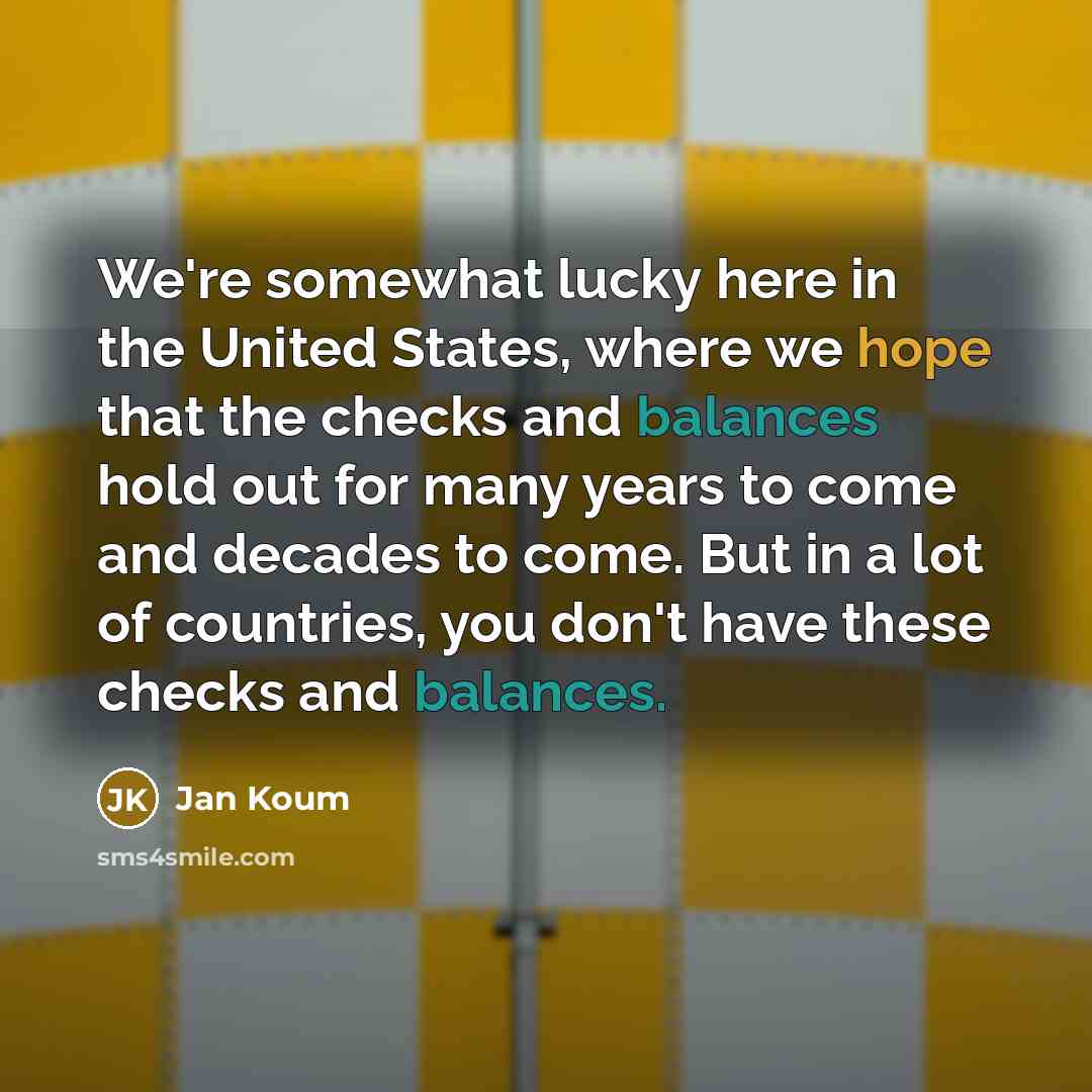 “We're somewhat lucky here in the United States, where we…” quote by Jan Koum