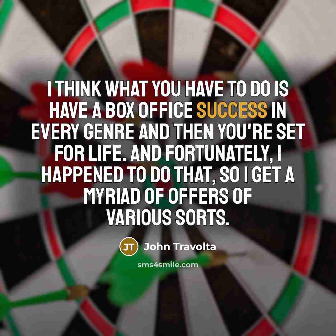 “I think what you have to do is have a…” quote by John Travolta