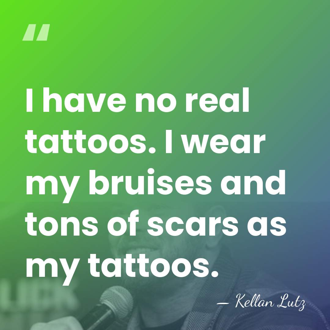 I have no real tattoos. I wear my bruises and tons of&hellip; - Kellan Lutz