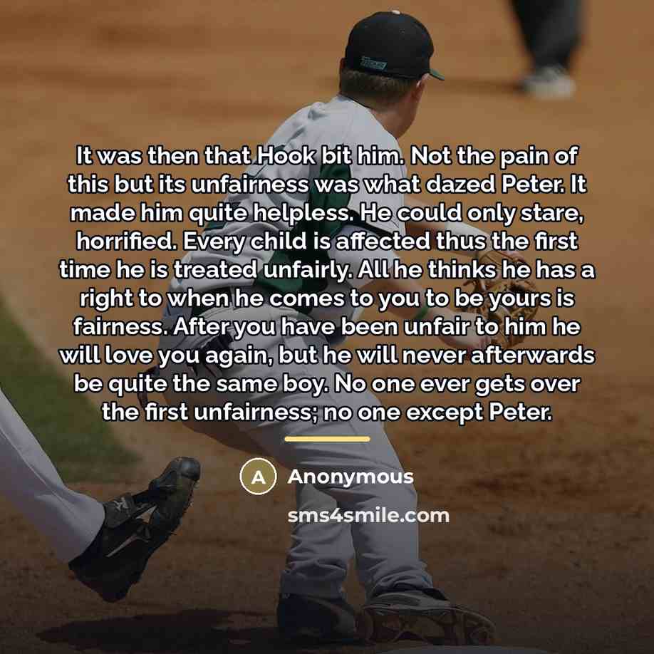 “It was then that Hook bit him. Not the pain…” quote by Anonymous