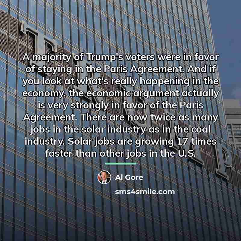 “A majority of Trump's voters were in favor of staying…” quote by Al Gore