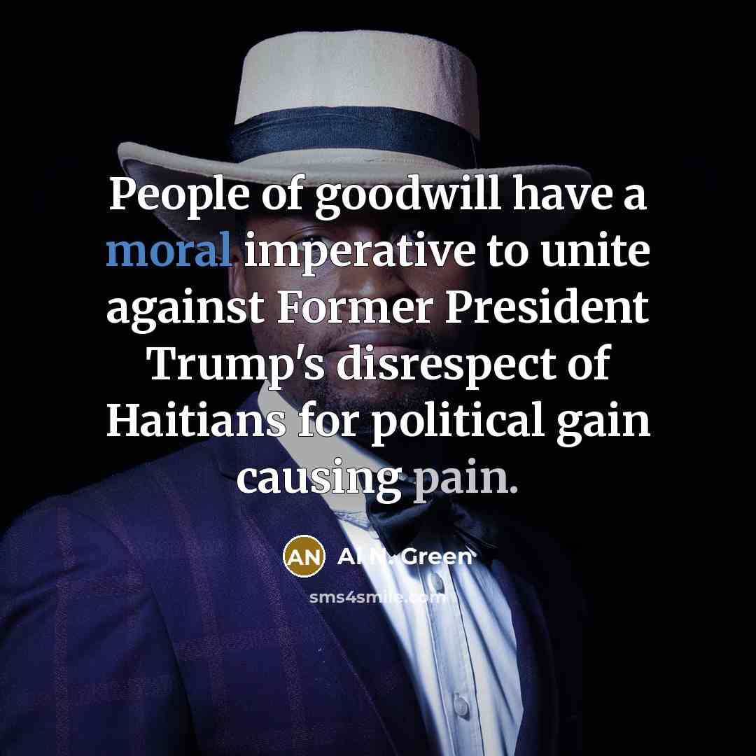 “People of goodwill have a moral imperative to unite against…” quote by Al N. Green
