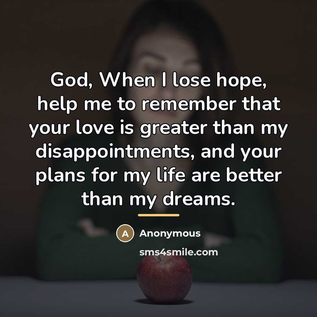 “God, When I lose hope, help me to remember that…” quote by Anonymous