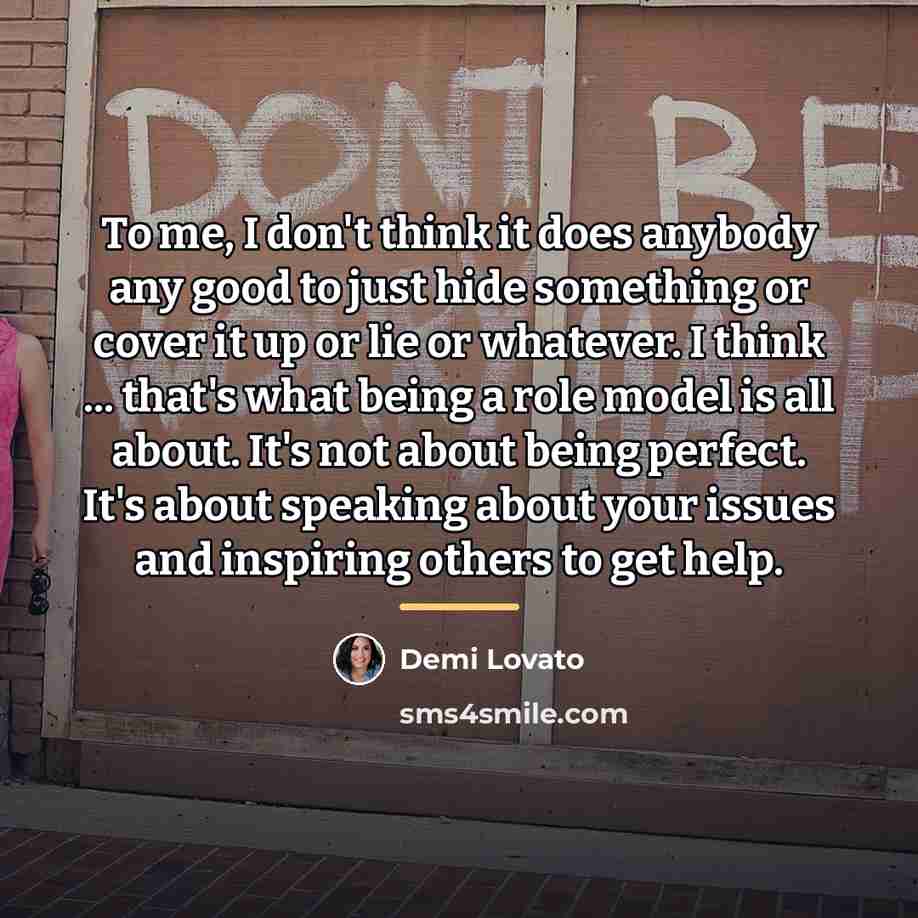 “To me, I don't think it does anybody any good…” quote by Demi Lovato